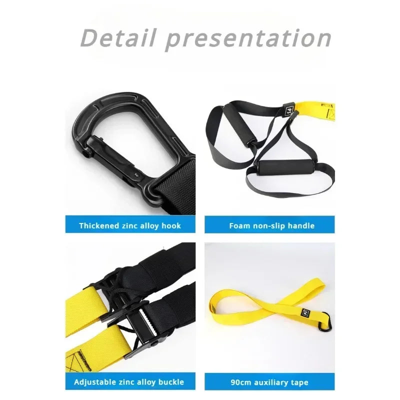 Adjustable Suspension Training Straps – Fitness & Yoga Workout System