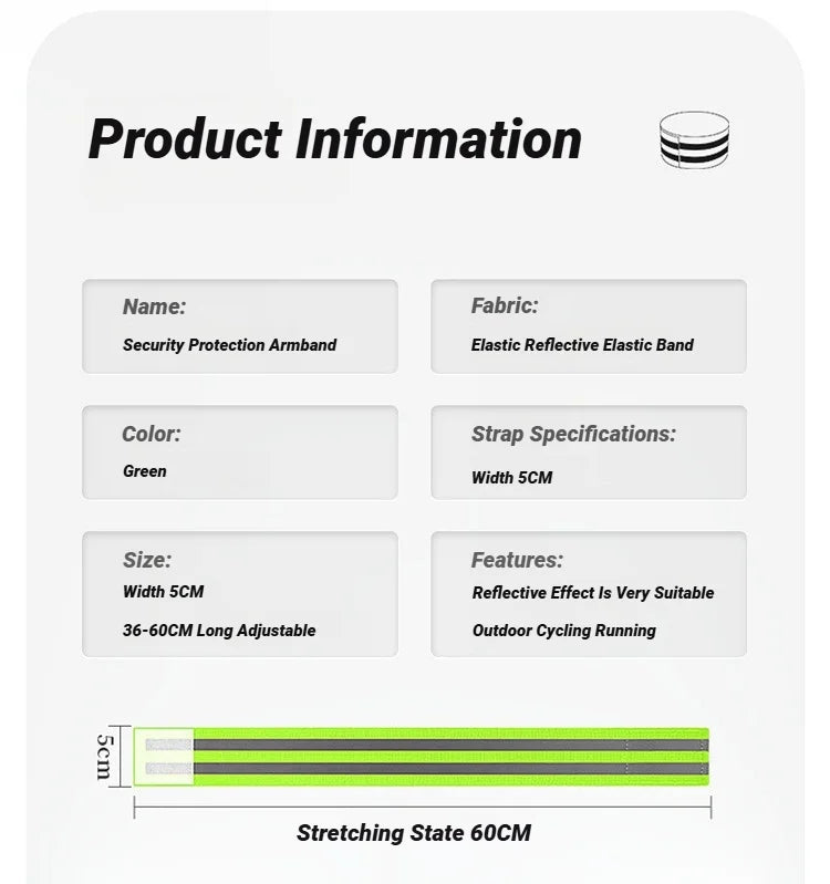 High-Visibility Reflective Safety Tape Bands