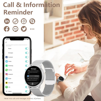 Men’s Smartwatch Y22 – Custom Dial, Fitness Tracker, Heart Rate Monitor