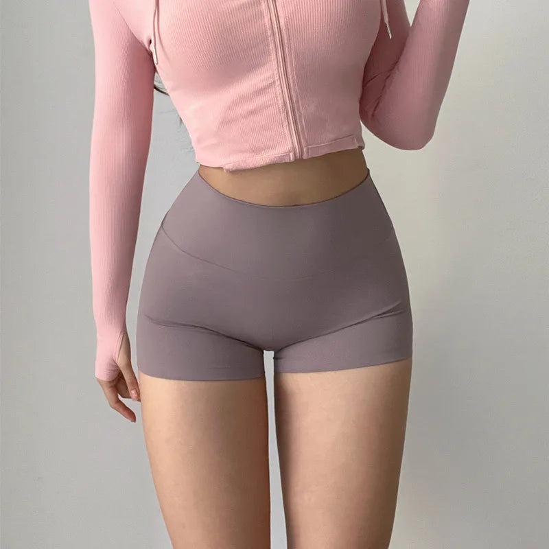 GymHUB High-Waist Hip Lifting Yoga Shorts for Women