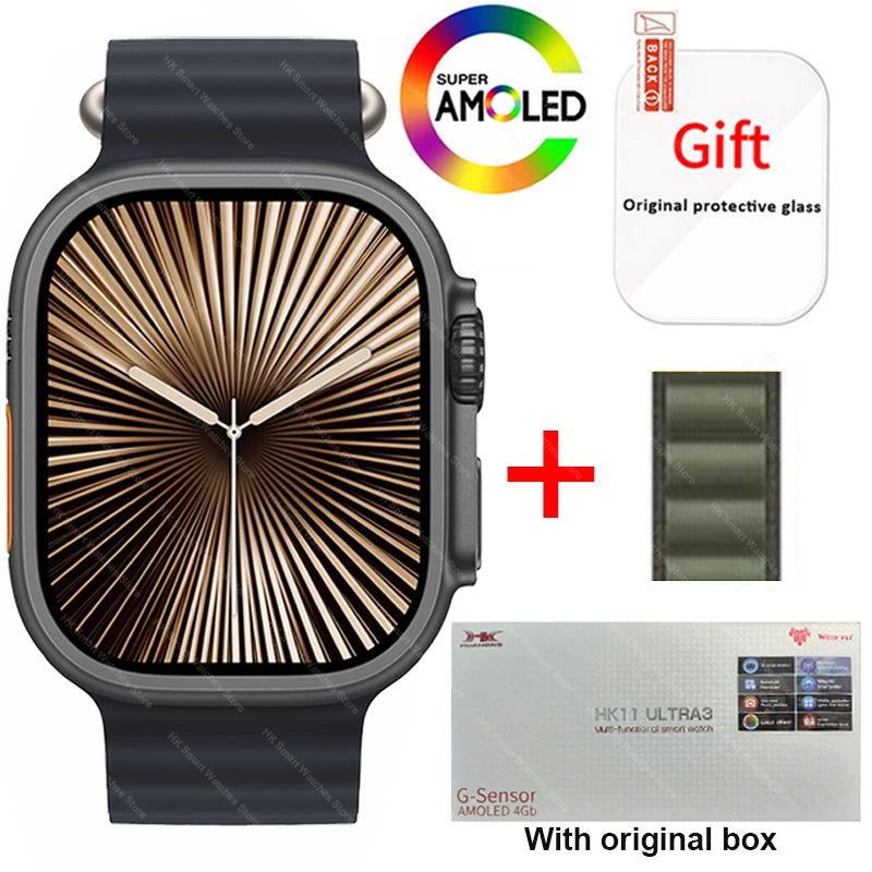 HK11 Ultra 3 Smartwatch 2025 49mm AMOLED NFC