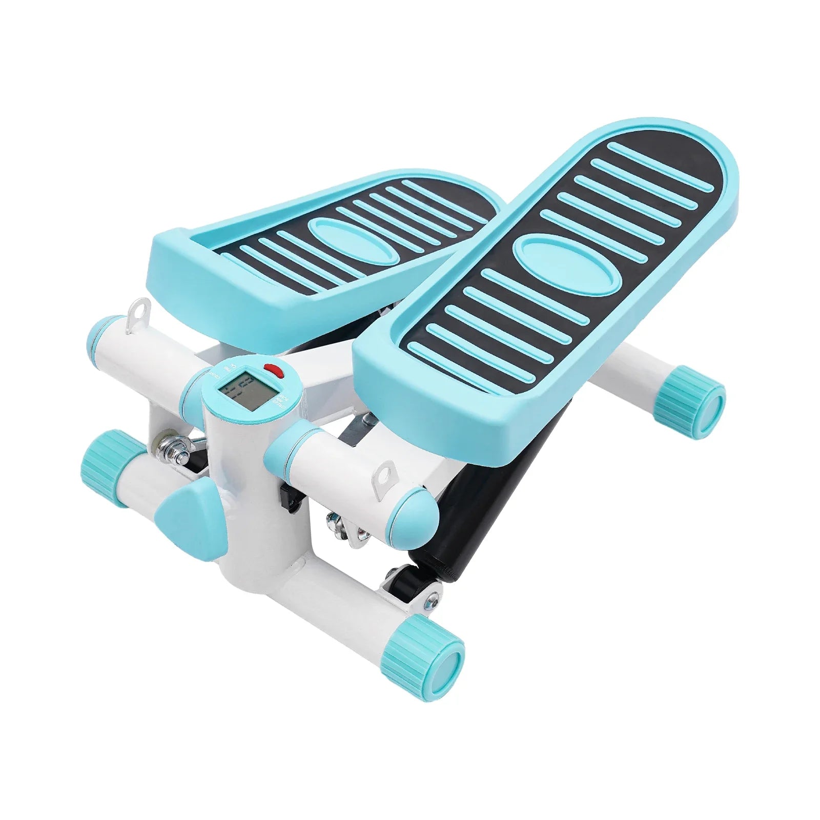 Portable Fitness Stepper with Resistance Bands – Blue
