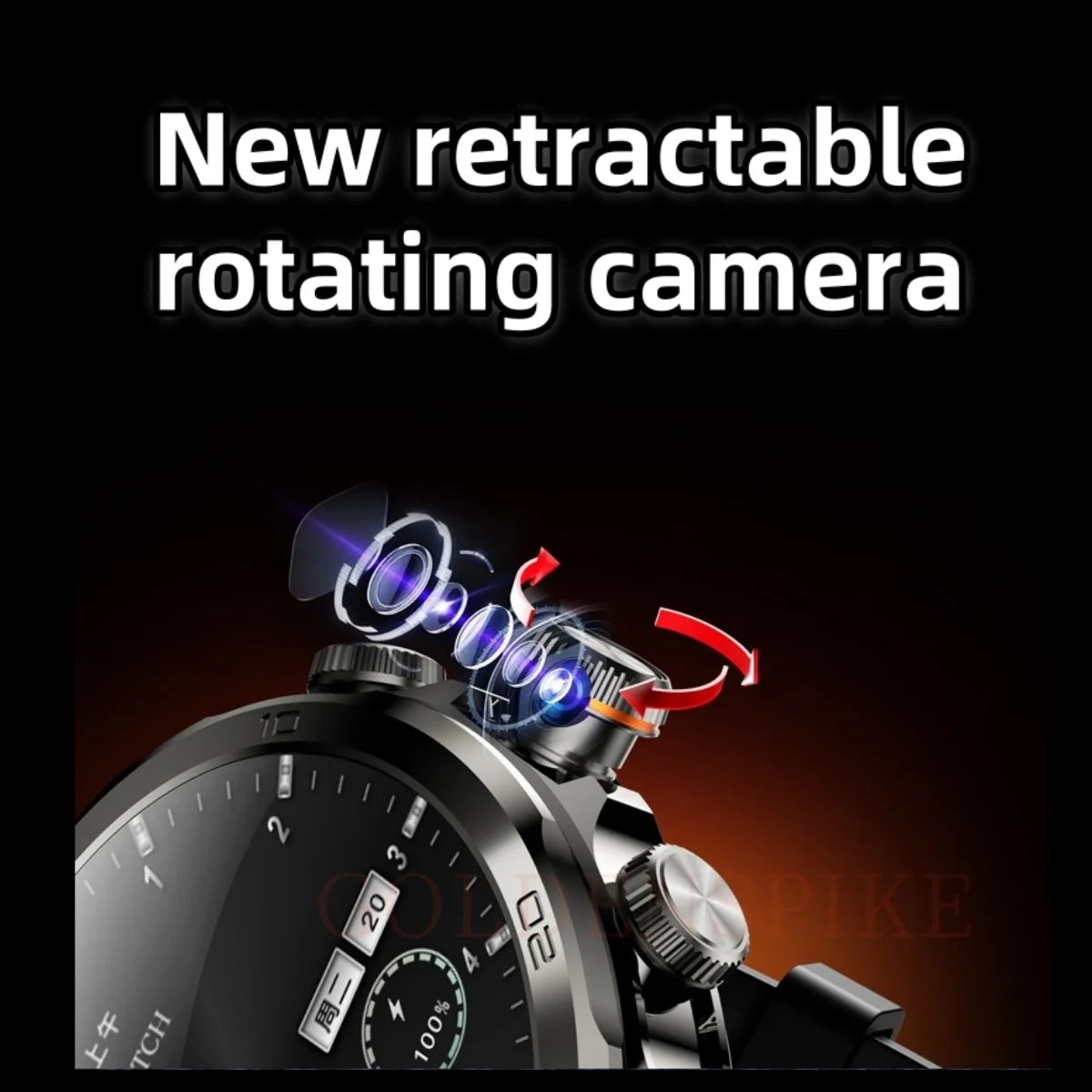 H19 Smartwatch Android 10.0 with 190° Camera & 1.95" AMOLED