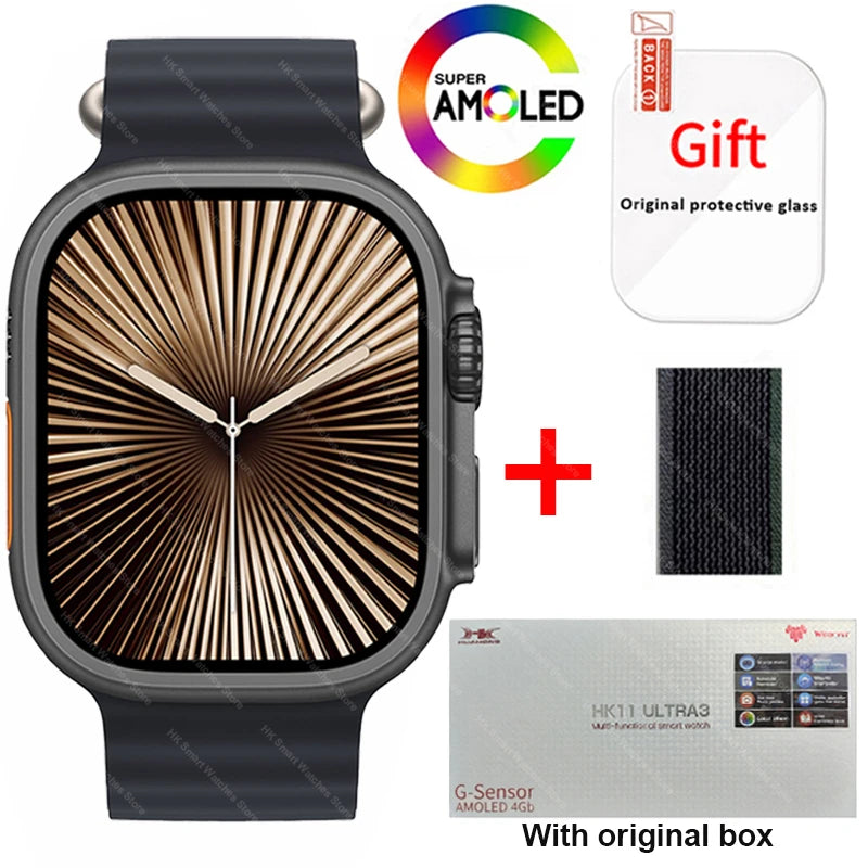 HK11 Ultra 3 Smartwatch 2025 49mm AMOLED NFC