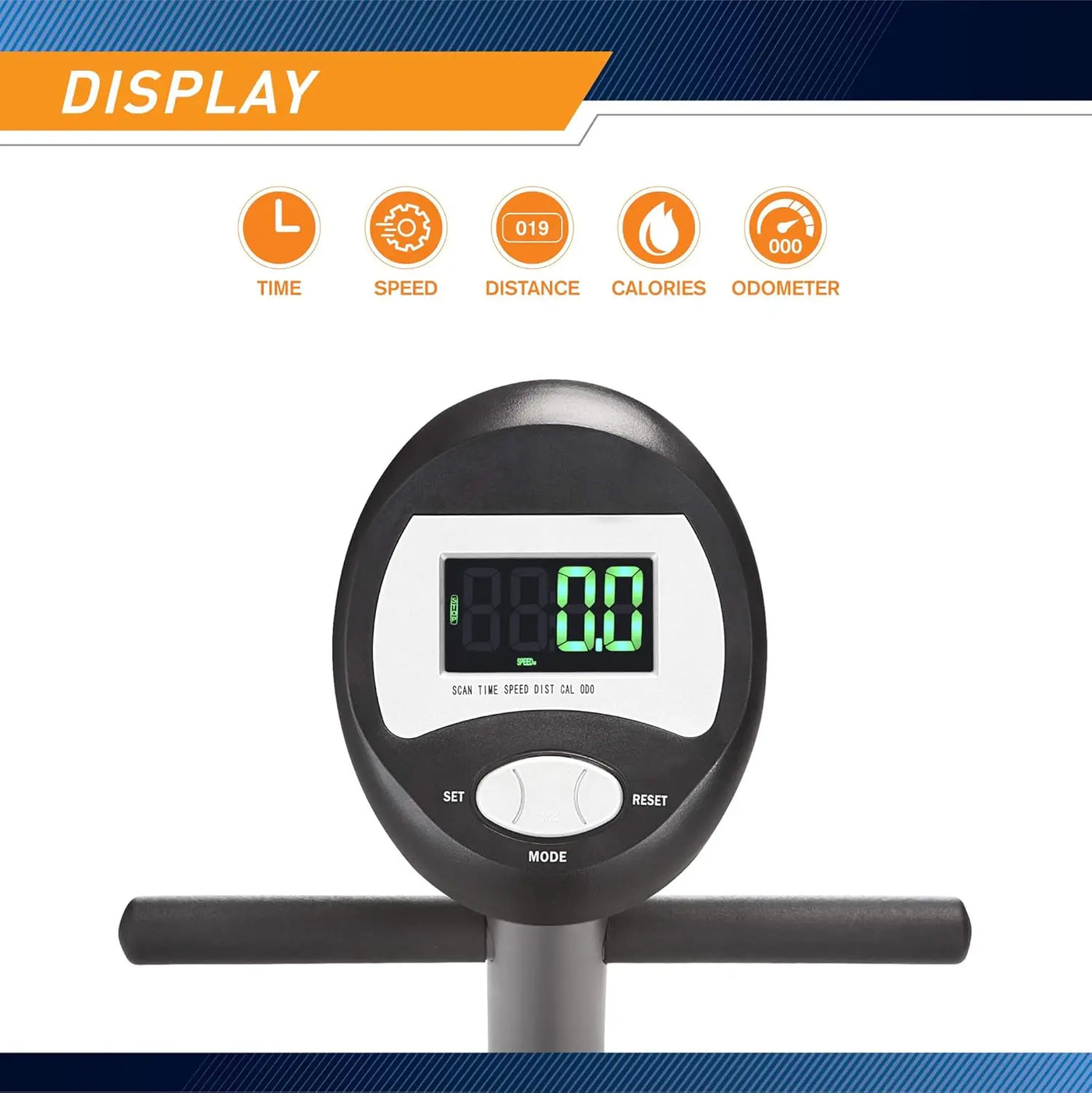 Home Fitness Exercise Bike with Adjustable Magnetic Resistance