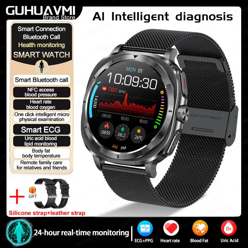 Xiaomi 2025 Health Smartwatch with ECG+PPG & Body Analysis