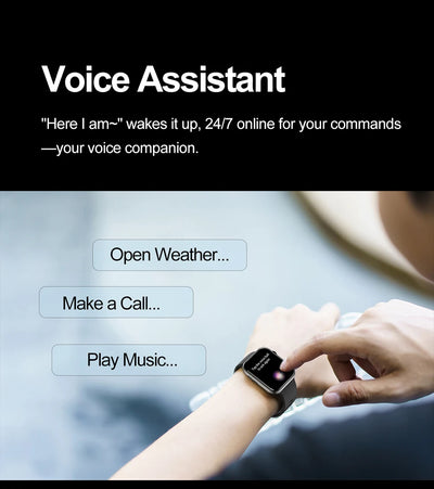 2025 Smartwatch 1.9" HD – Bluetooth Call, Heart Rate, Waterproof Fitness Watch