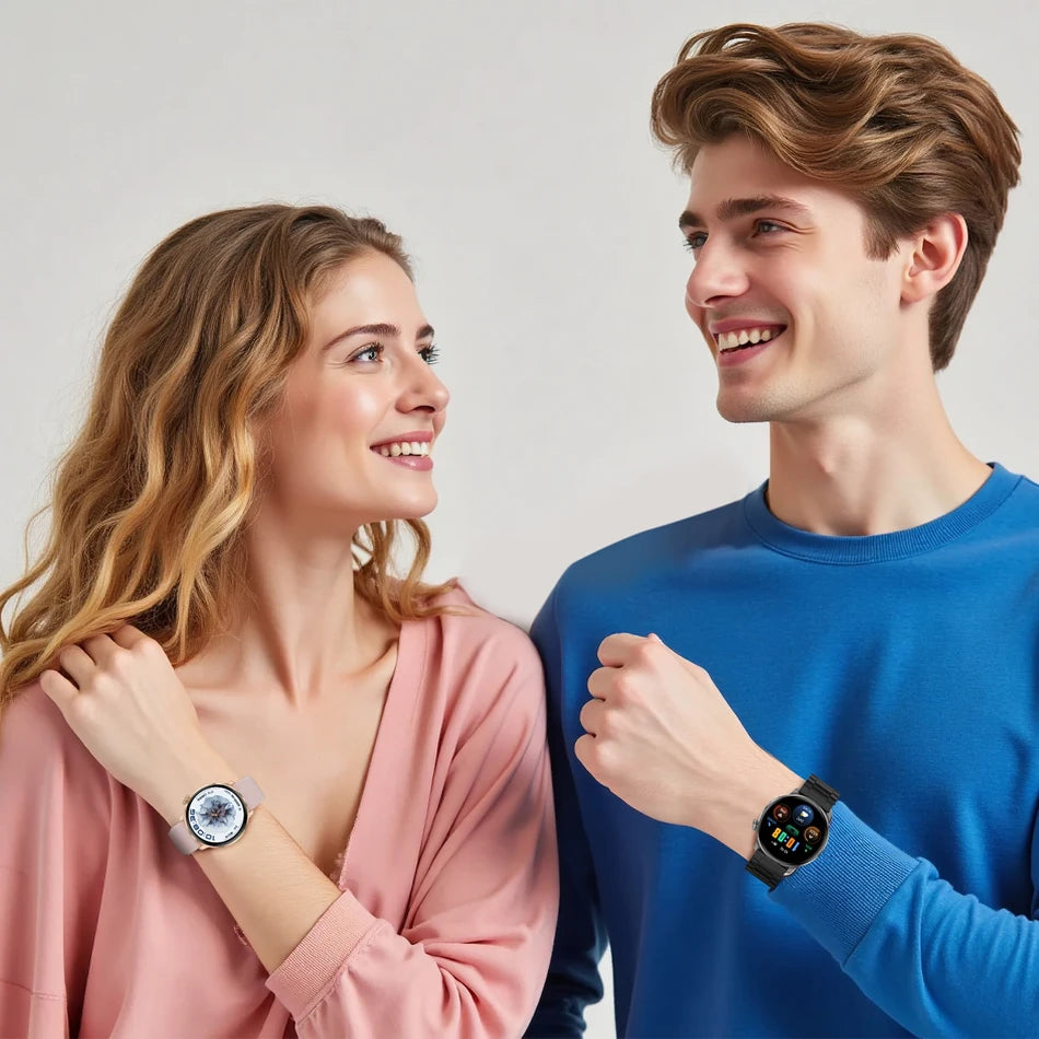 Ultra-thin Luxury Smartwatch Woman GPS Motion Trajectory Bluetooth Call Health Dynamic Island Waterproof Smart Watch Android IOS