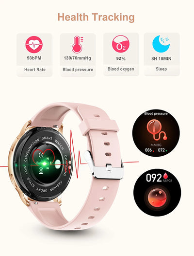 Men’s Smartwatch Y22 – Custom Dial, Fitness Tracker, Heart Rate Monitor