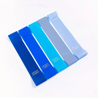 5 PC Gradient Resistance Bands – Silicone Stretch Straps for Yoga & Fitness