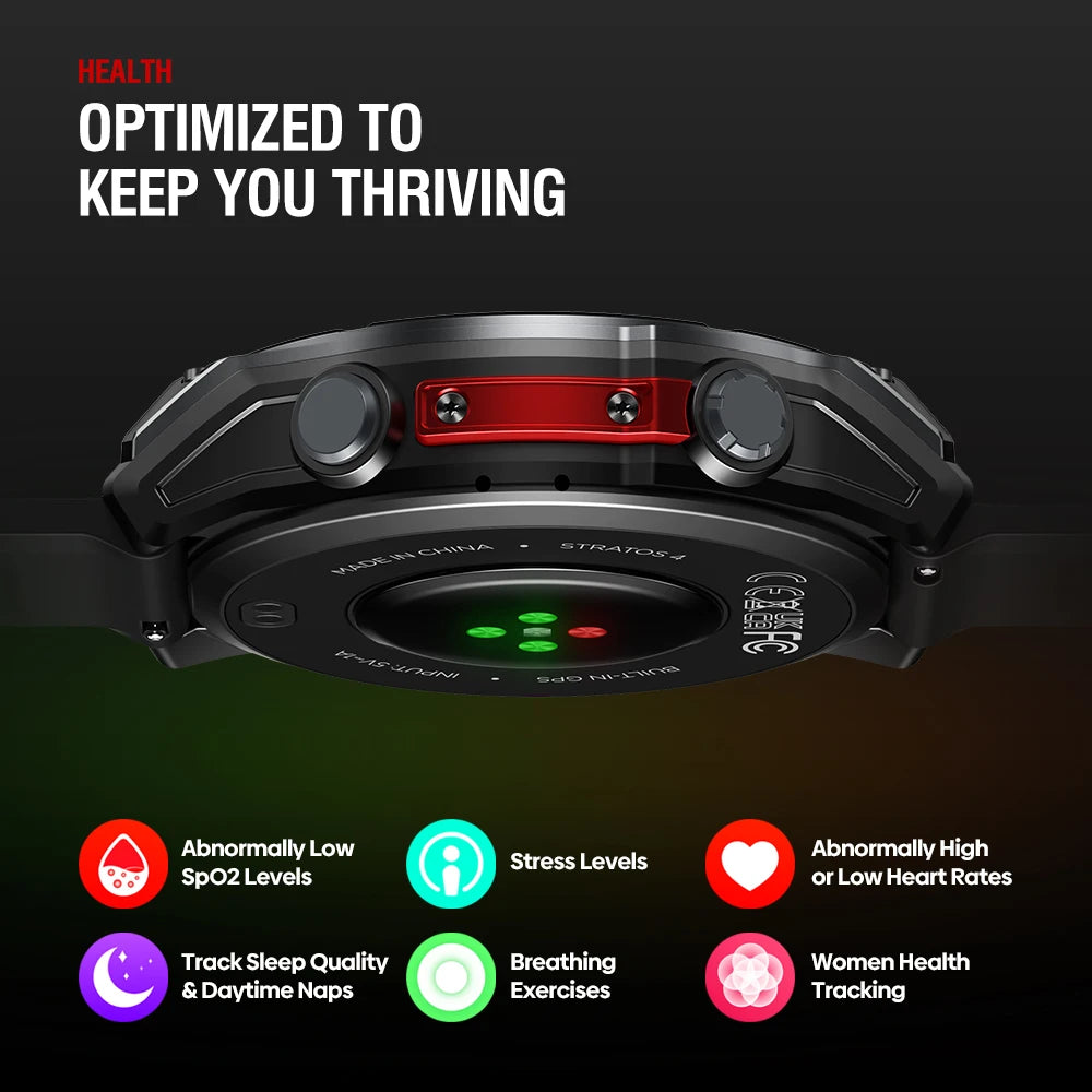 Zeblaze Stratos 4 GPS Smartwatch 2025 AMOLED