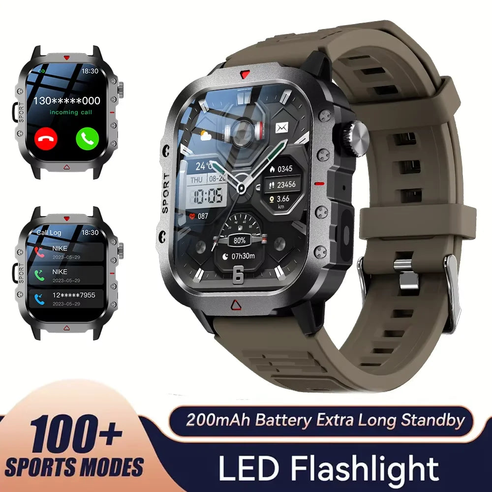 AXASFIT Smartwatch – 2.01" HD Screen with Bluetooth Call