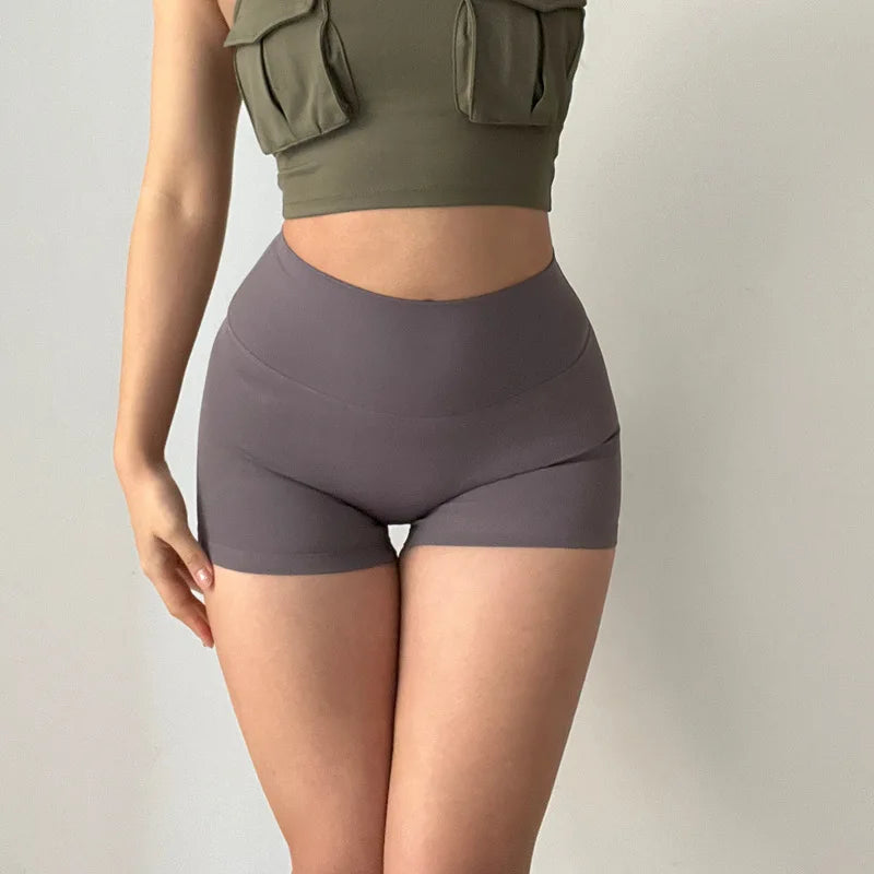 GymHUB High-Waist Hip Lifting Yoga Shorts for Women
