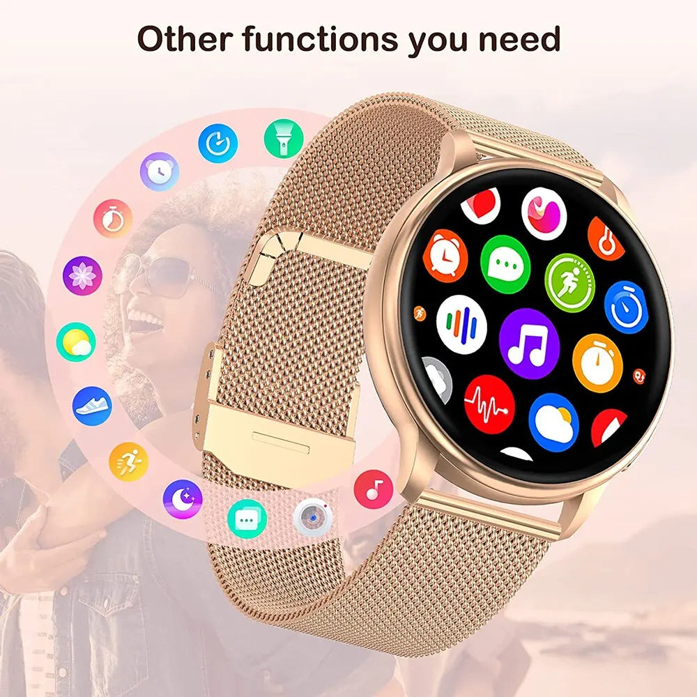 Men’s Smartwatch Y22 – Custom Dial, Fitness Tracker, Heart Rate Monitor