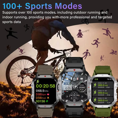 AXASFIT Smartwatch – 2.01" HD Screen with Bluetooth Call