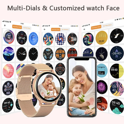 Men’s Smartwatch Y22 – Custom Dial, Fitness Tracker, Heart Rate Monitor