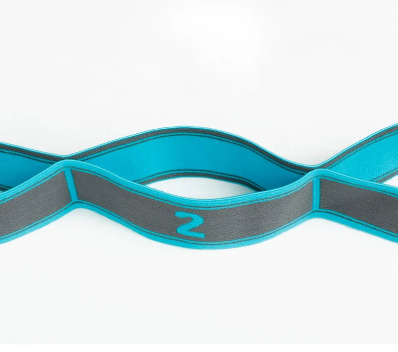 Elastic Yoga Stretching Strap with Loops for Yoga & Pilates