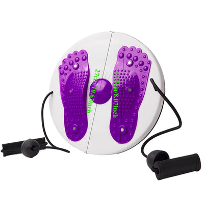 Waist Twisting Disc with Foot Massage & Magnetic Tension