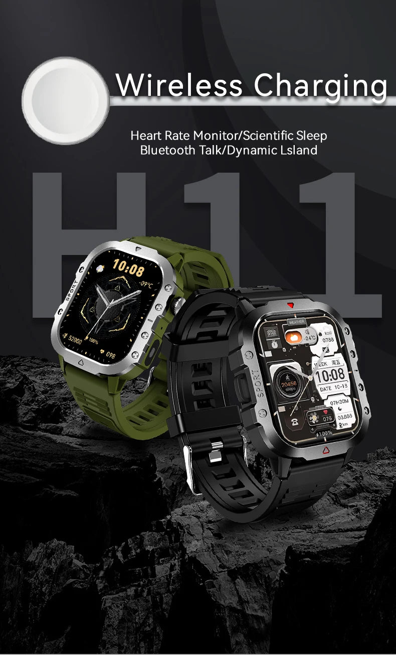 AXASFIT Smartwatch – 2.01" HD Screen with Bluetooth Call