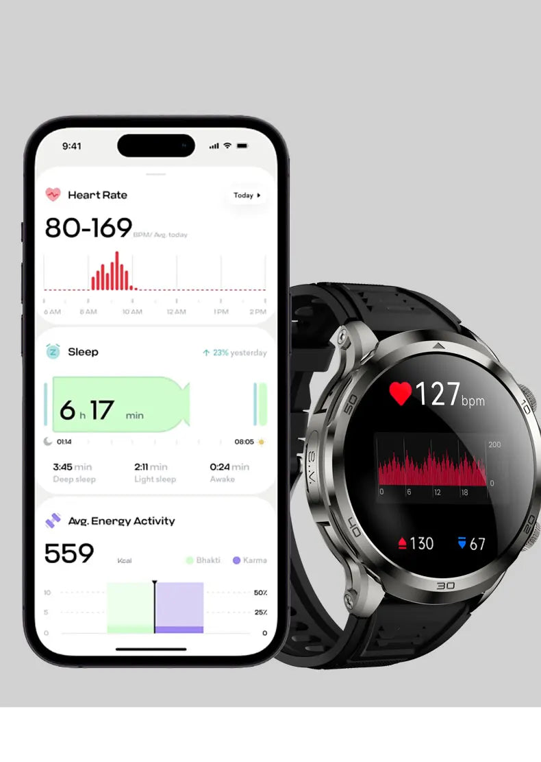 H19 Smartwatch Android 10.0 with 190° Camera & 1.95" AMOLED