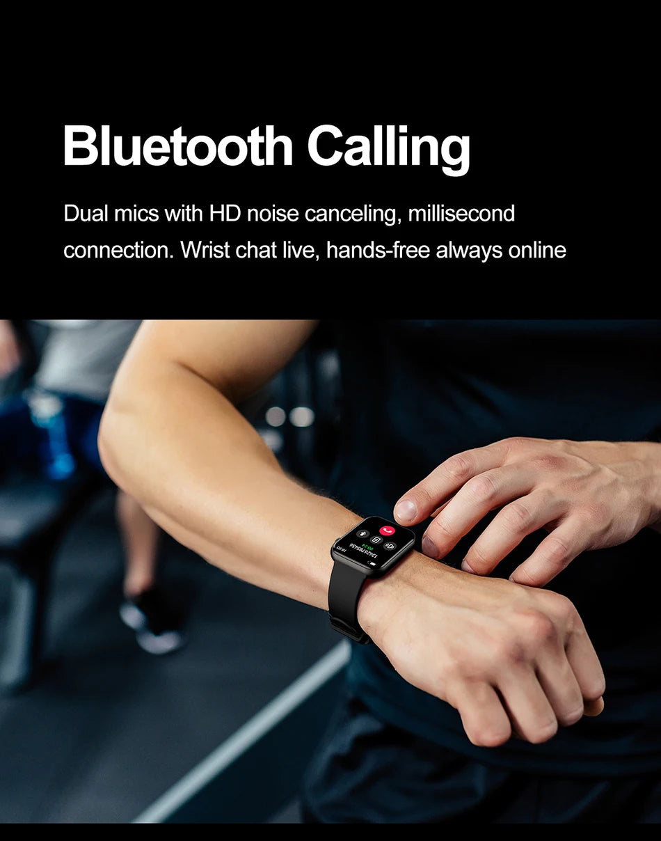 2025 Smartwatch 1.9" HD – Bluetooth Call, Heart Rate, Waterproof Fitness Watch