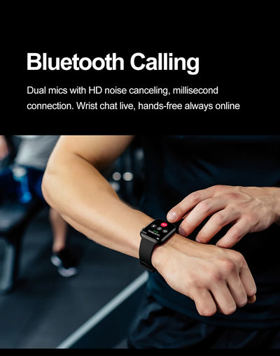2025 Smartwatch 1.9" HD – Bluetooth Call, Heart Rate, Waterproof Fitness Watch