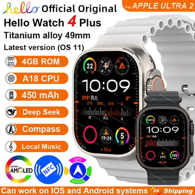 Hello Watch 4 Plus Ultra 2 49mm 2025 Smartwatch
