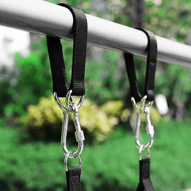 Heavy Duty Tree Swing Straps – 200kg Hanging Belt with Hook & Ring