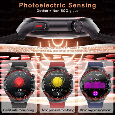 2025 Laser Detection Smartwatch with Blood Pressure & HRV