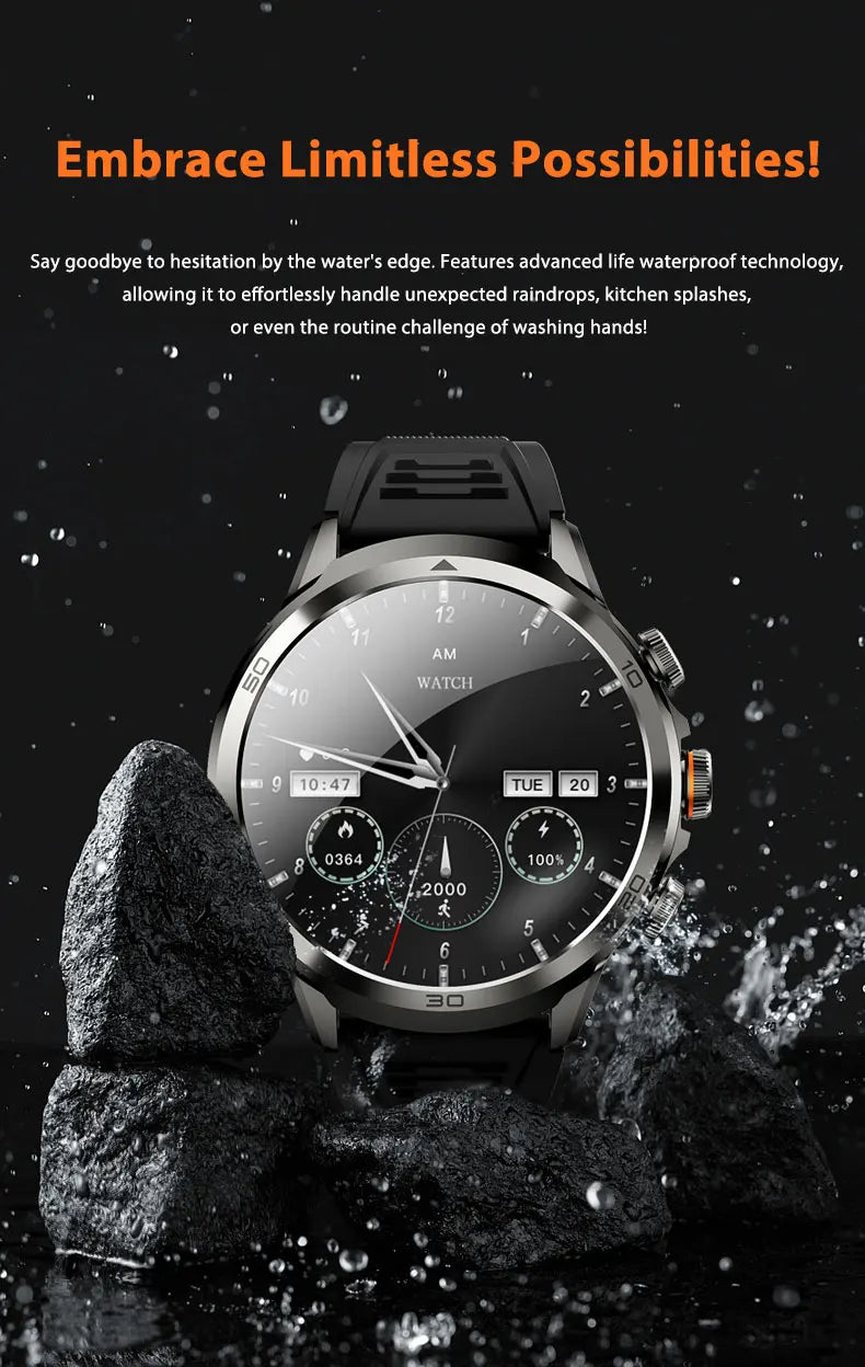 H19 Smartwatch Android 10.0 with 190° Camera & 1.95" AMOLED