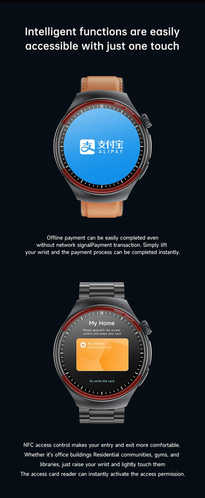 2025 Nursing Health Smartwatch with Laser Blood Pressure Monitor