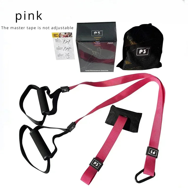 Adjustable Suspension Training Straps – Fitness & Yoga Workout System