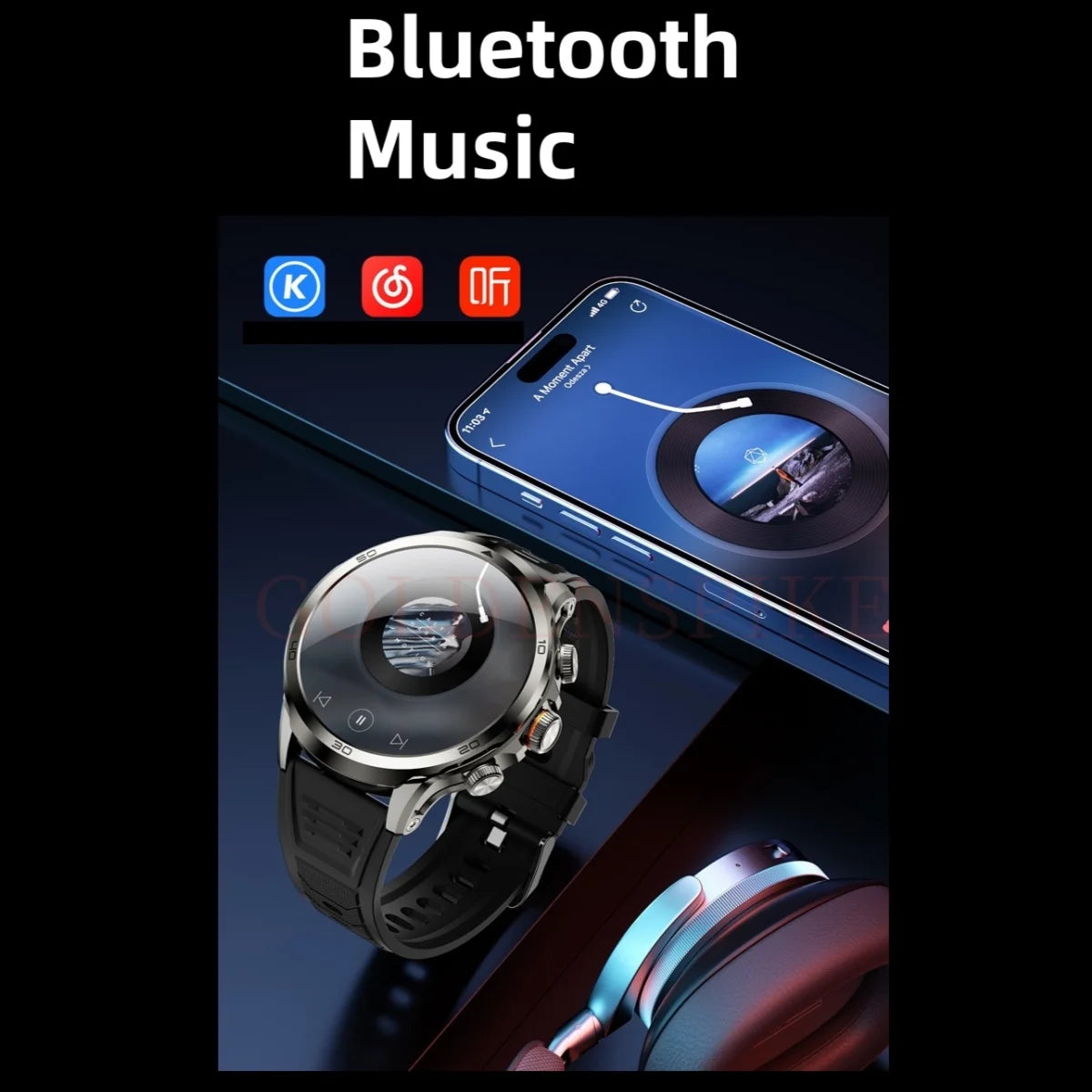 H19 Smartwatch Android 10.0 with 190° Camera & 1.95" AMOLED