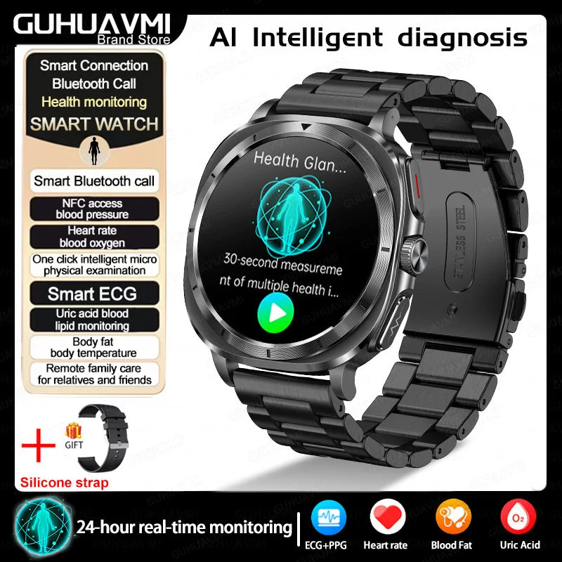 Xiaomi 2025 Health Smartwatch with ECG+PPG & Body Analysis