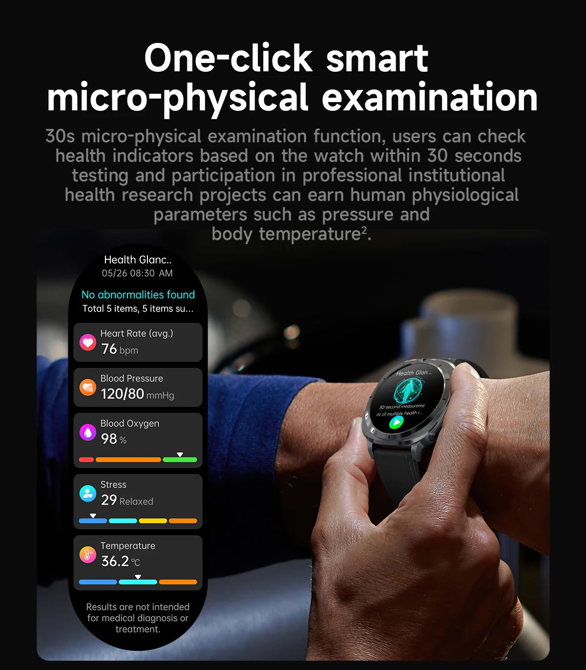 Xiaomi 2025 Health Smartwatch with ECG+PPG & Body Analysis