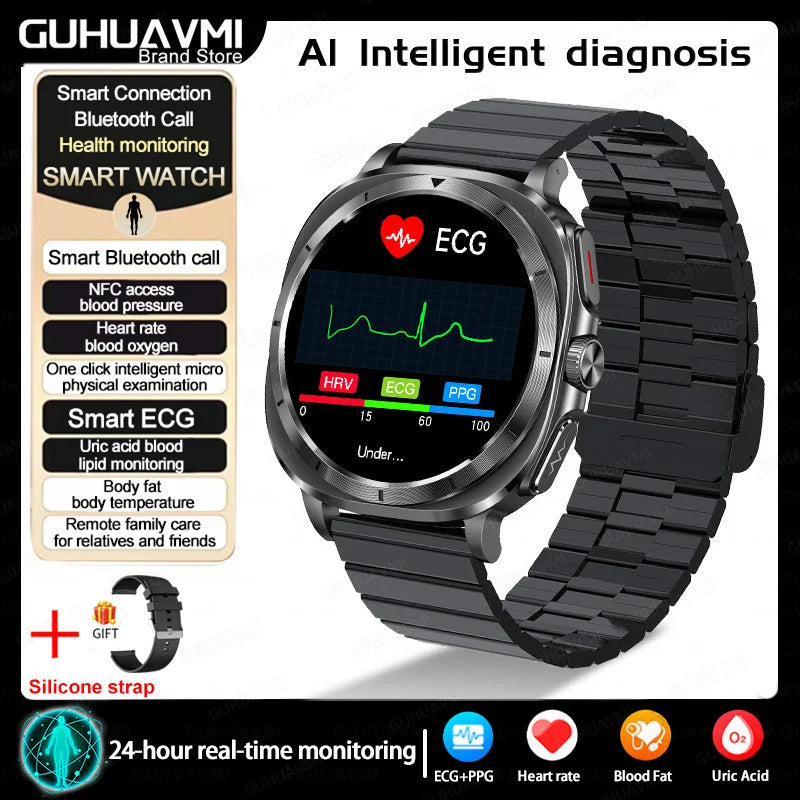 Xiaomi 2025 Health Smartwatch with ECG+PPG & Body Analysis