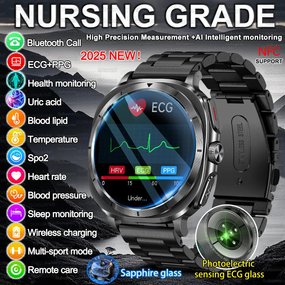 Xiaomi 2025 Health Smartwatch with ECG+PPG & Body Analysis