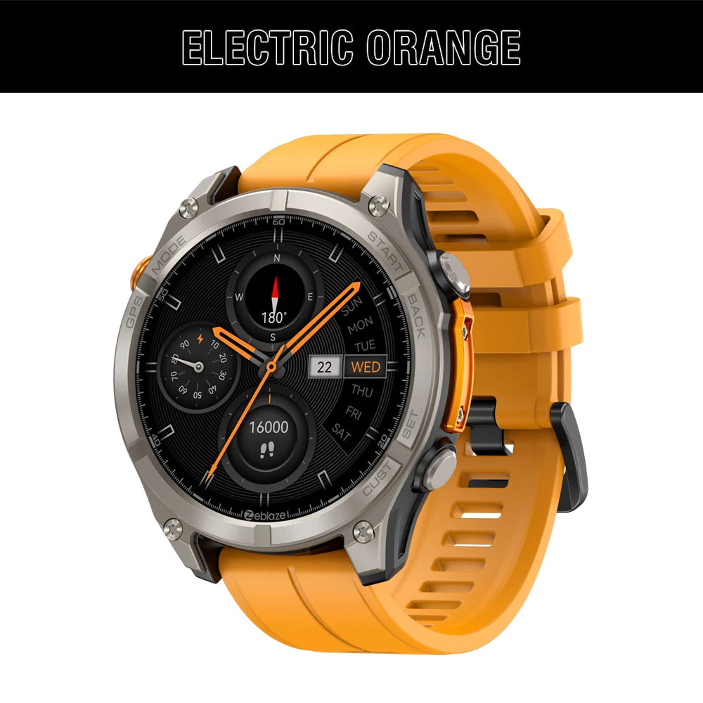 Zeblaze Stratos 4 GPS Smartwatch 1.43" AMOLED