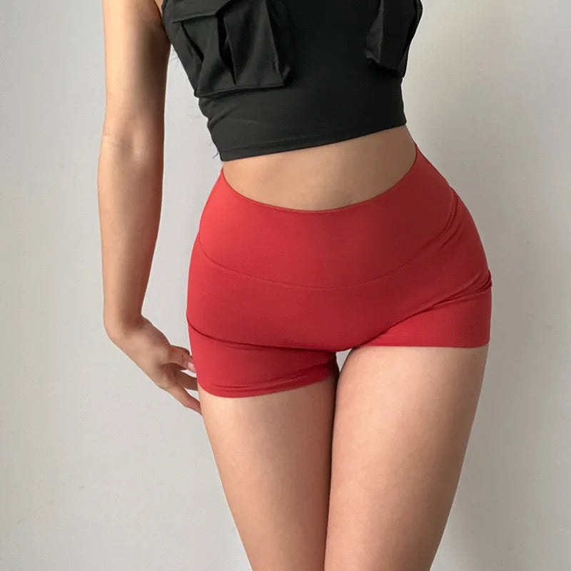 GymHUB High-Waist Hip Lifting Yoga Shorts for Women
