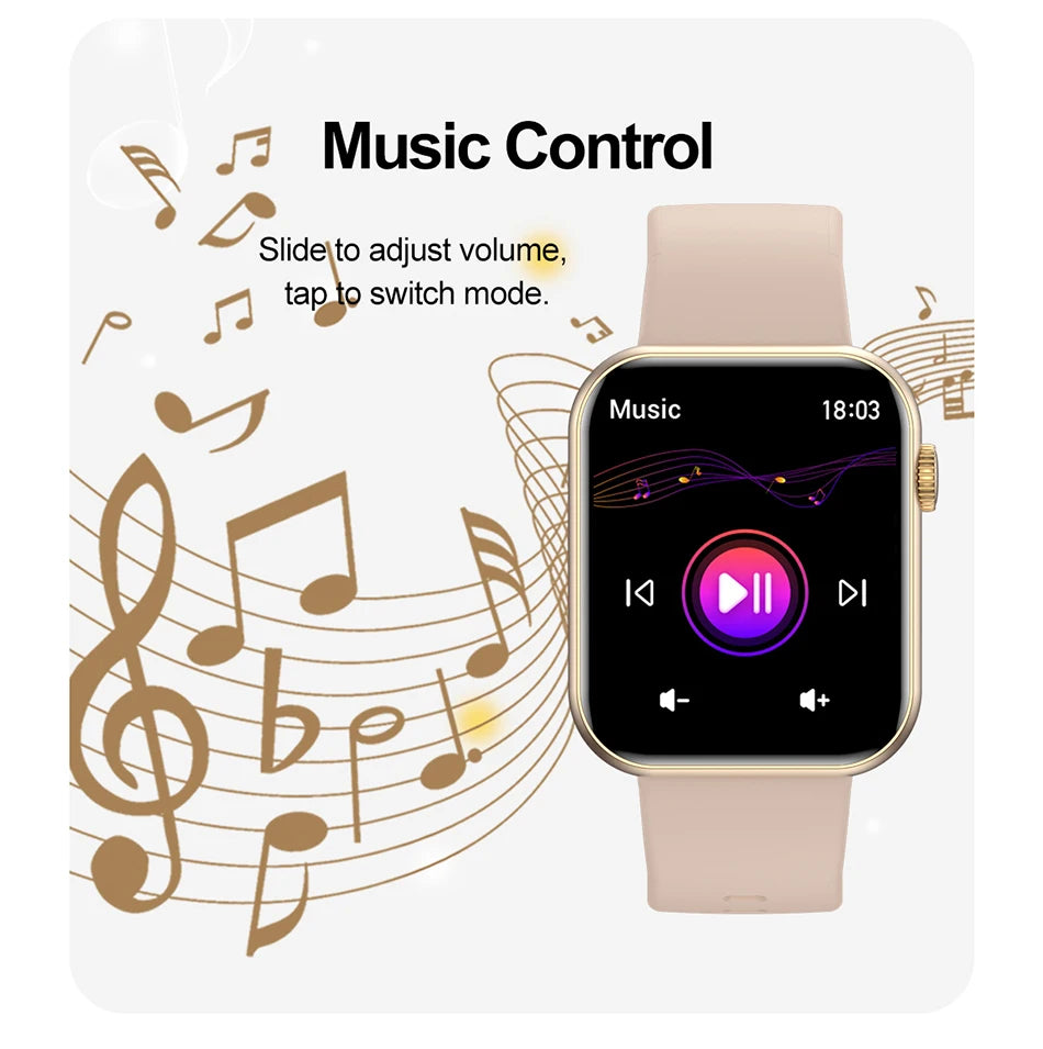 2025 Smartwatch 1.9" HD – Bluetooth Call, Heart Rate, Waterproof Fitness Watch