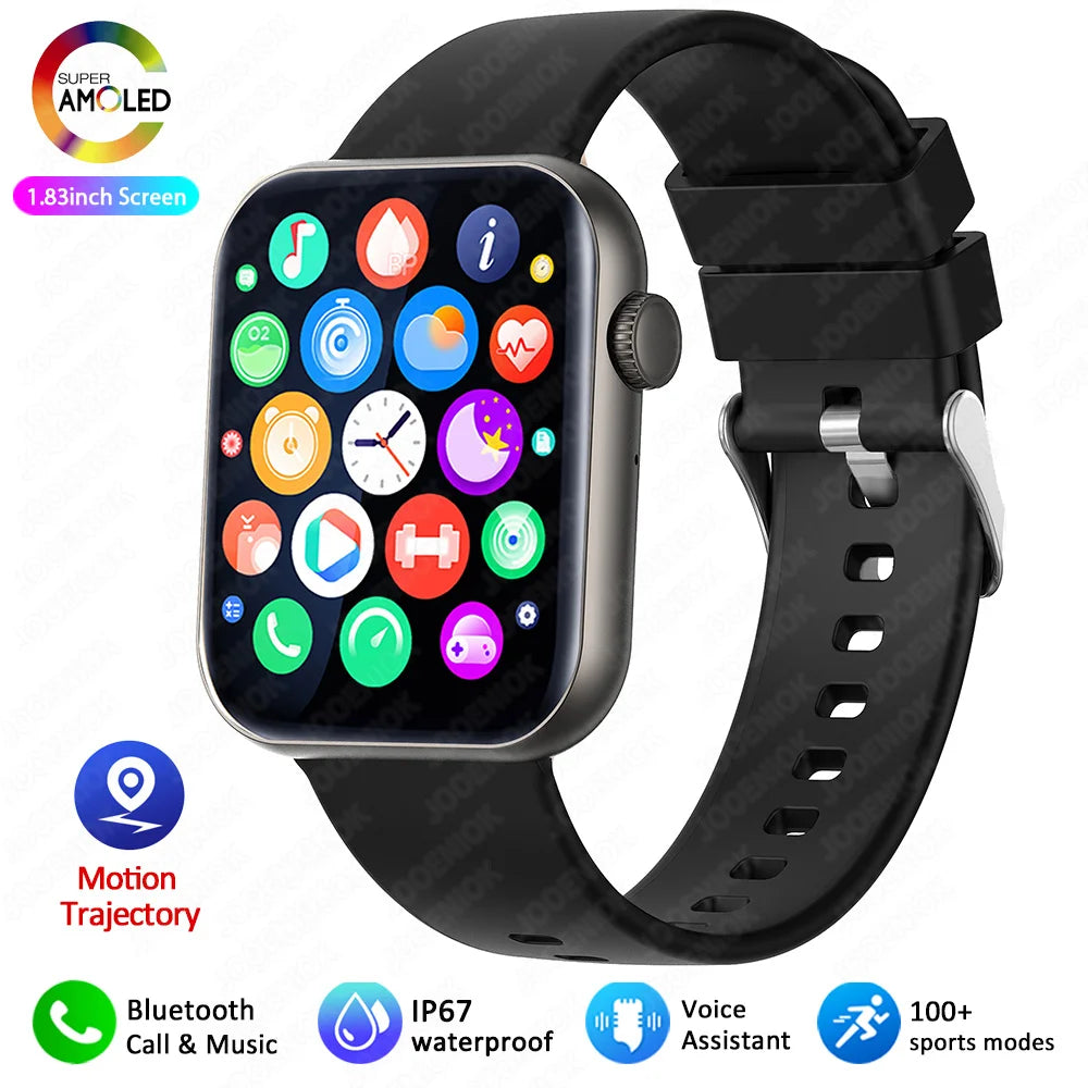 2025 Smartwatch 1.9" HD – Bluetooth Call, Heart Rate, Waterproof Fitness Watch