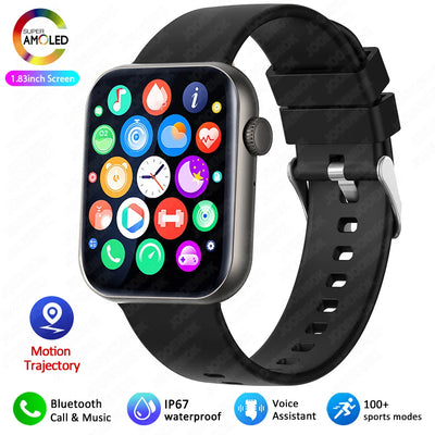 2025 Smartwatch 1.9" HD – Bluetooth Call, Heart Rate, Waterproof Fitness Watch