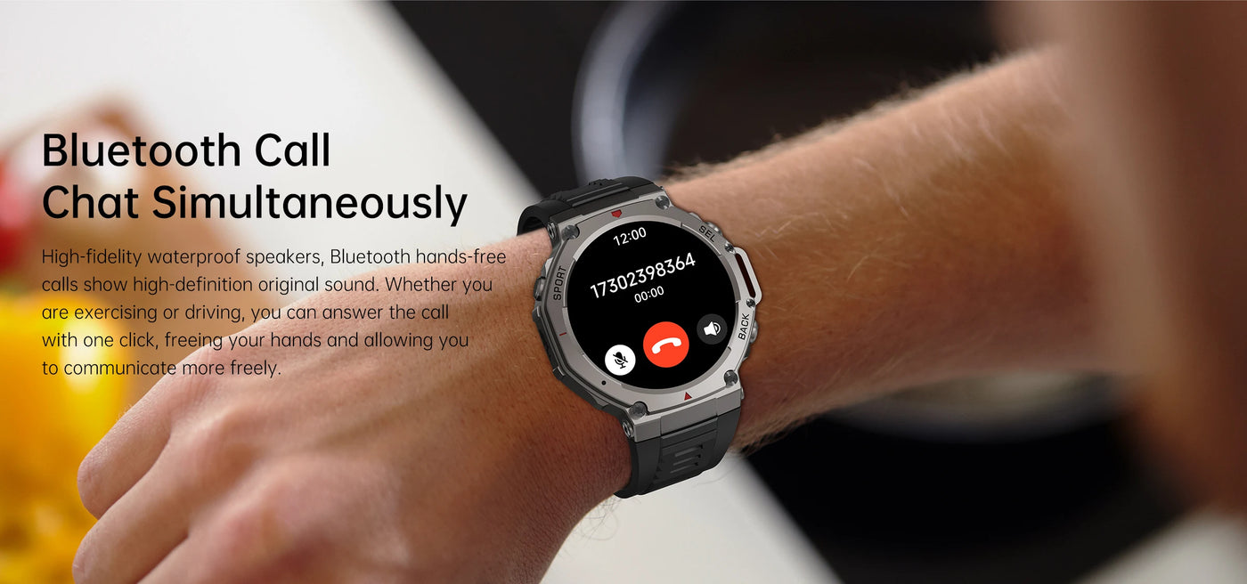 T-Rex 3 Ultra GPS Smart Watch 5 ATM Waterproof Built-in Dual-band GNSS Compass Military Sport Smartwatch Men 2025 New For Xiaomi