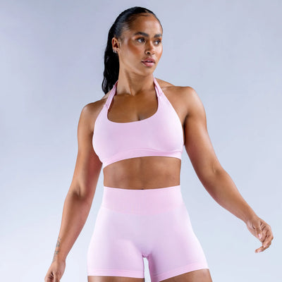 2-Piece Seamless Yoga Set for Women – Sports Bra & Shorts