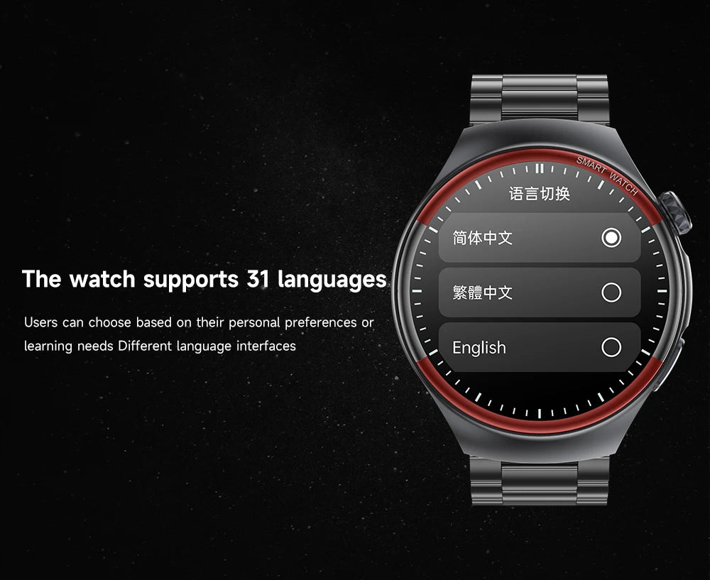 2025 Nursing Health Smartwatch with Laser Blood Pressure Monitor