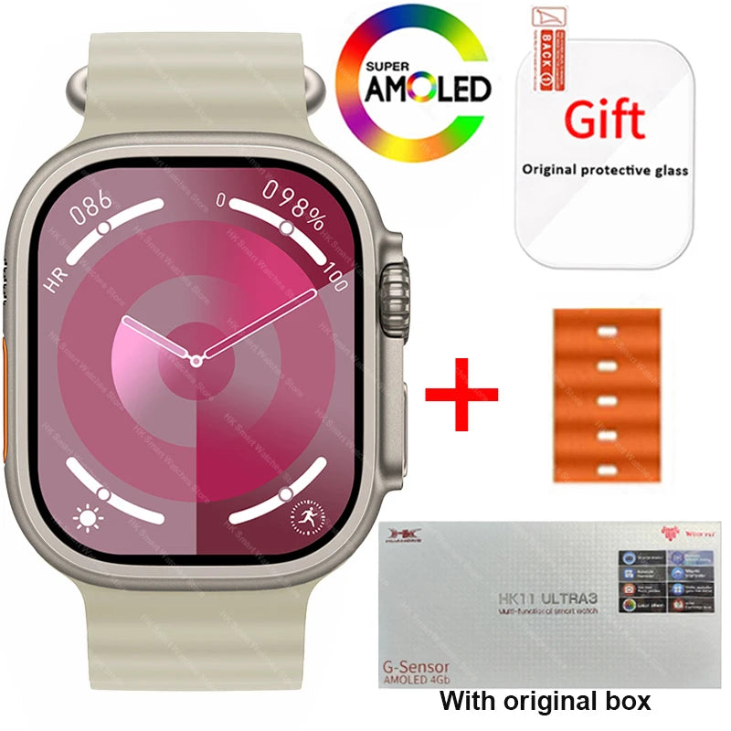 HK11 Ultra 3 Smartwatch 2025 49mm AMOLED NFC