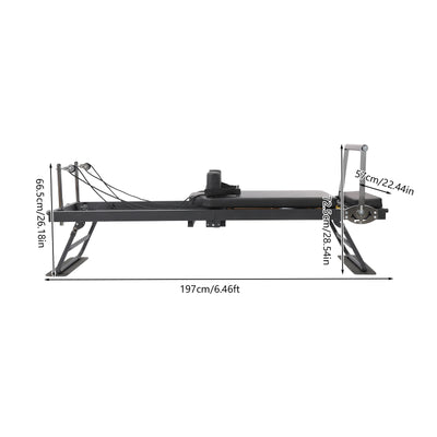 Foldable Steel Pilates Reformer Machine for Home & Office