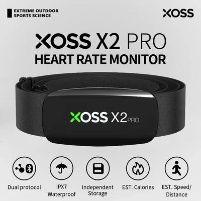 XOSS X2 Pro Heart Rate Monitor Sensor Rechargeable