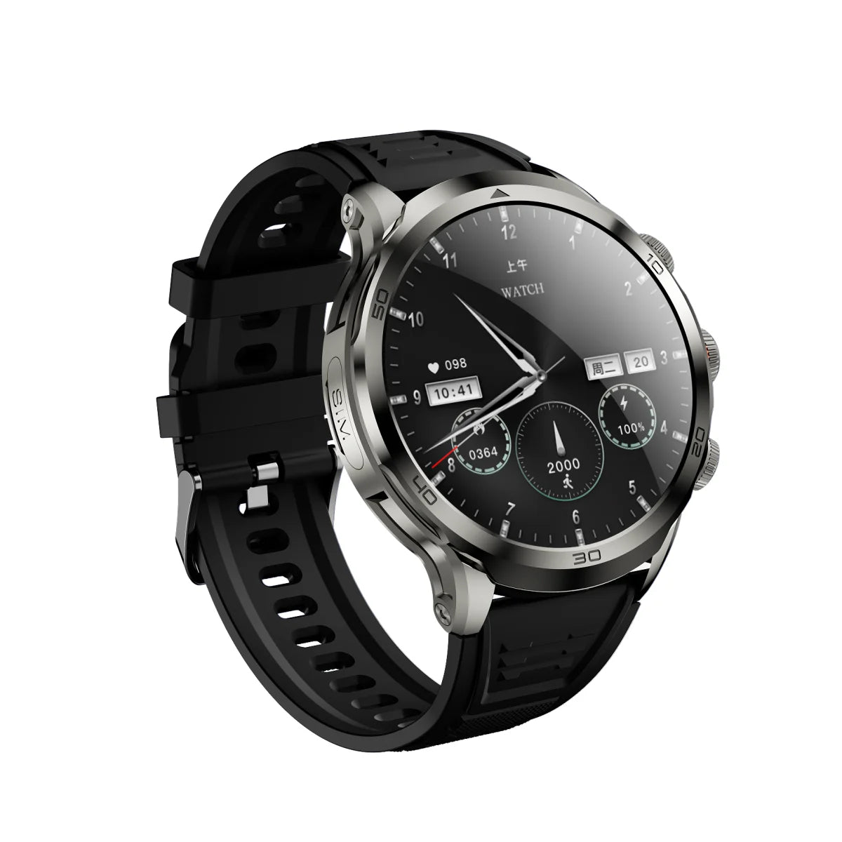 H19 Smartwatch Android 10.0 with 190° Camera & 1.95" AMOLED