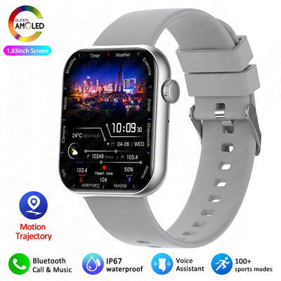 2025 Smartwatch 1.9" HD – Bluetooth Call, Heart Rate, Waterproof Fitness Watch